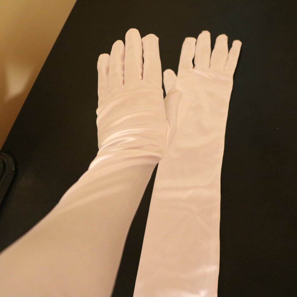 WHITE SATIN STRAP DRESS - Picture 9 of 11